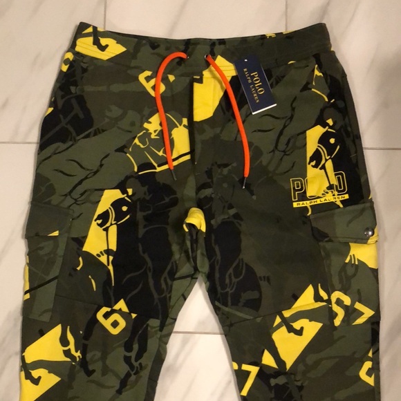 Men’s Polo Ralph Lauren Camo Cargo Sweatpant Joggers